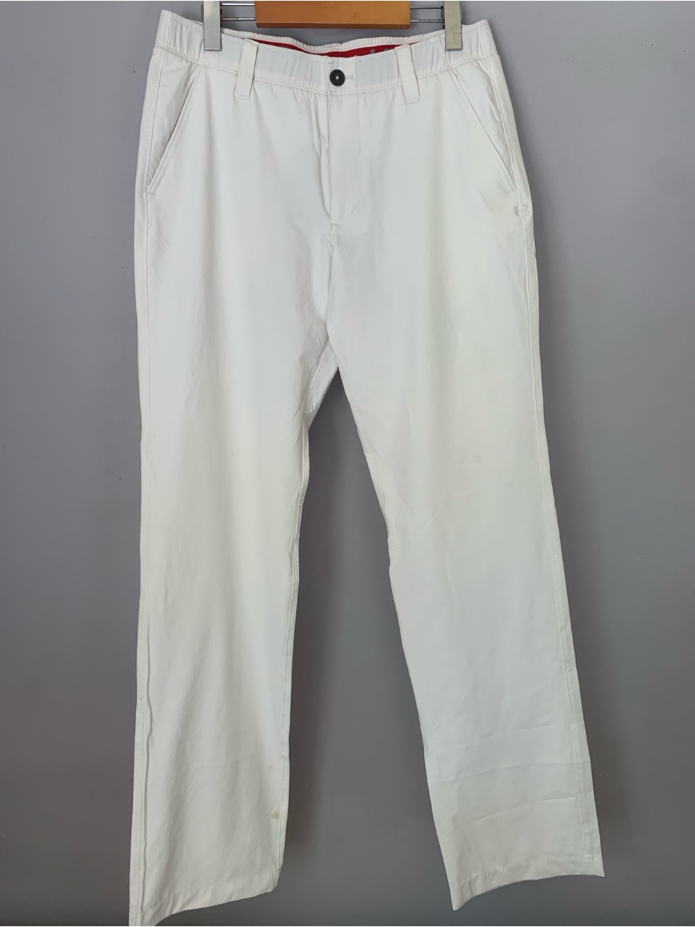 Men's White Under Armour Golf Pants